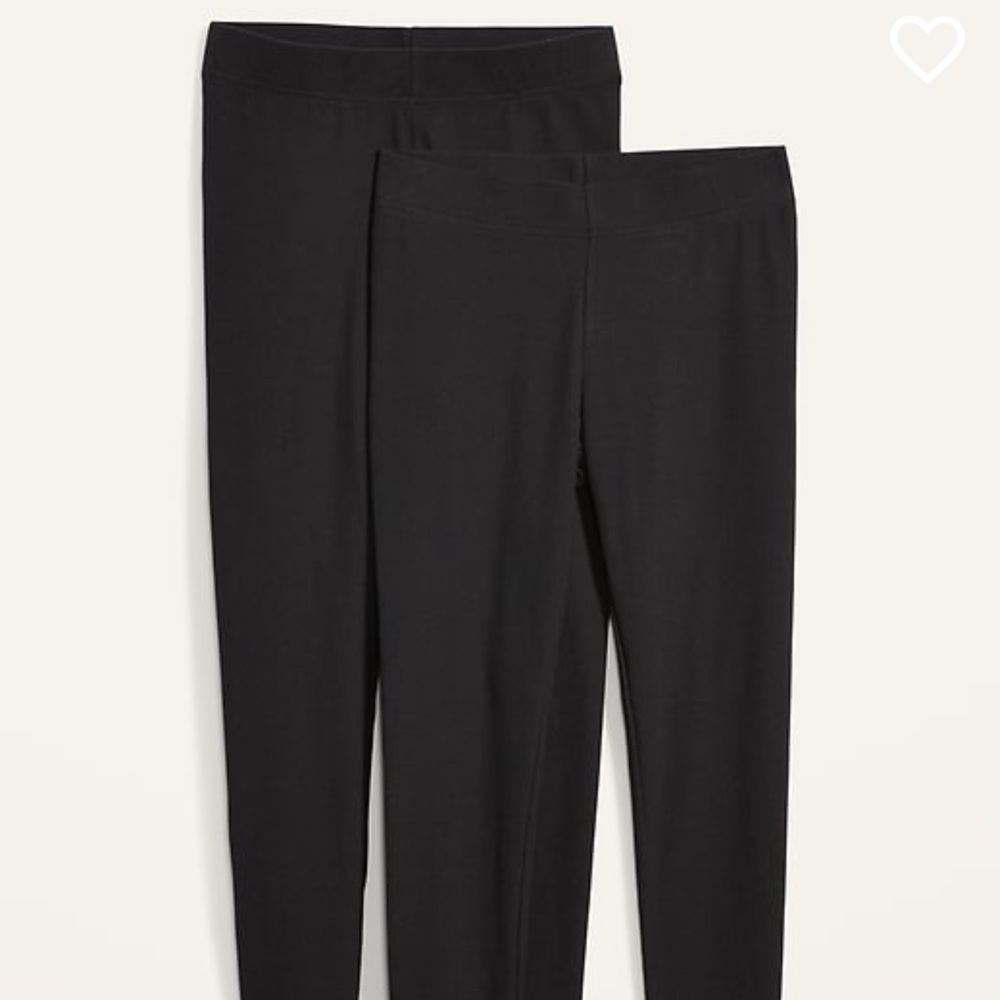 Old Navy 2X High Waisted Rib-Knit Leggings 2 Pack
